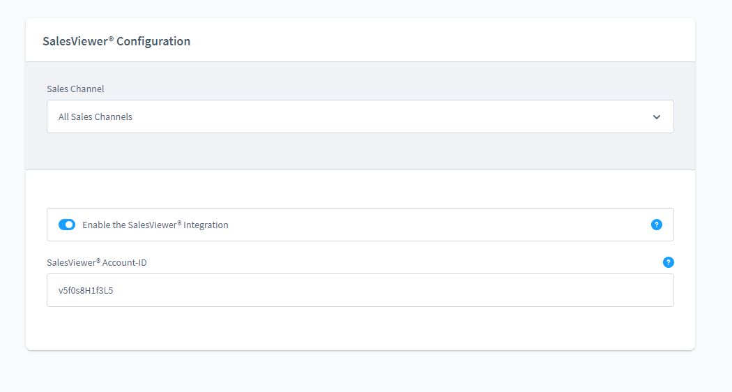 SalesViewer® code integration for Shopware 6